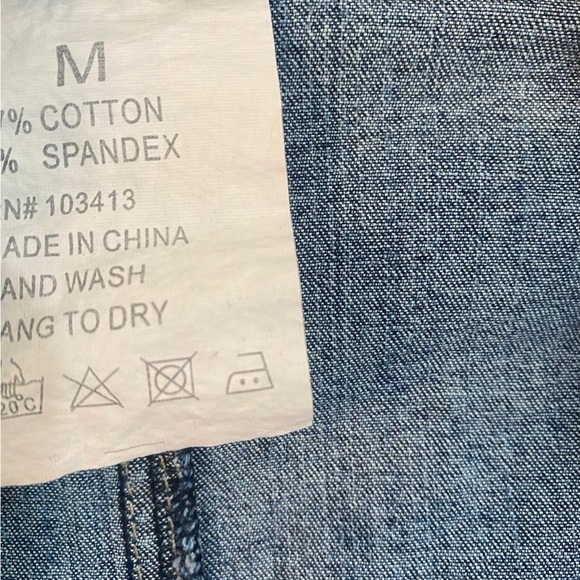 Vintage Ethyl Embellished Denim Blazer NWT size M - Picture 4 of 10